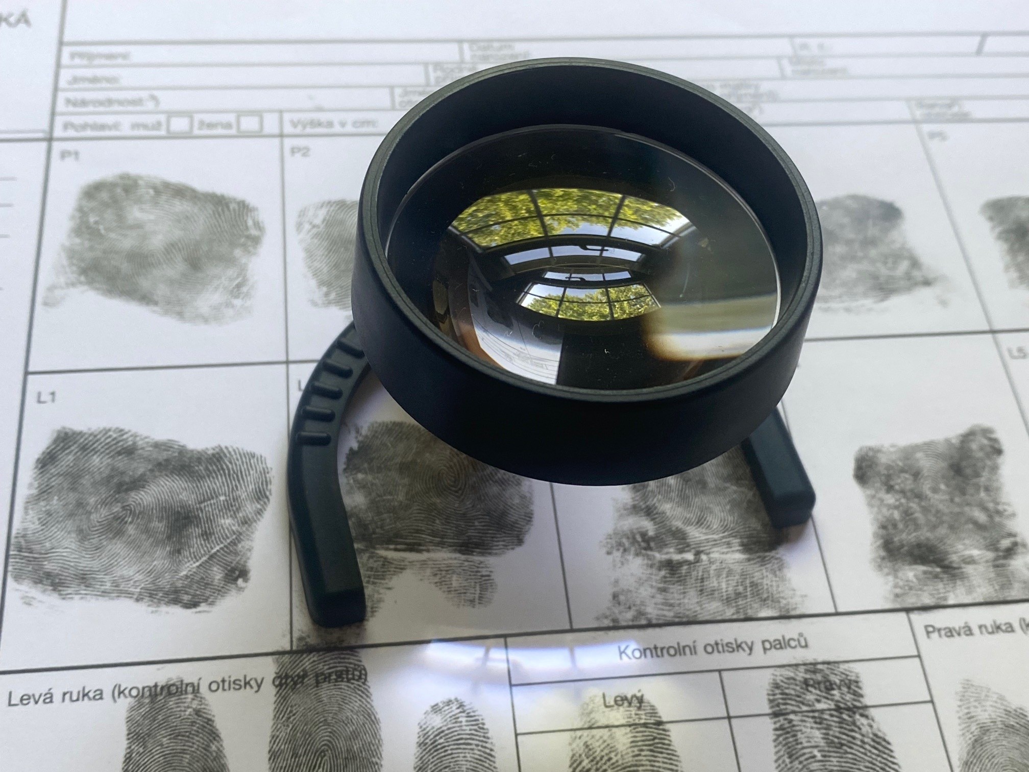 Large Diameter Dactyscopy fingerprint magnifier